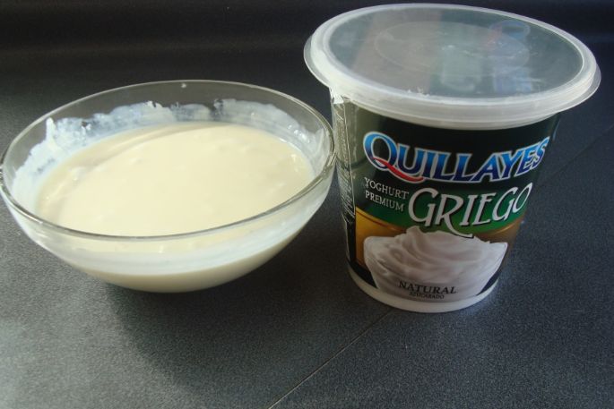  Tarta de Yoghurt Griego Natural Azucarado y leche condensada ¡en masa de avena! 