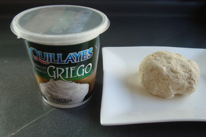  Tarta de Yoghurt Griego Natural Azucarado y leche condensada ¡en masa de avena! 