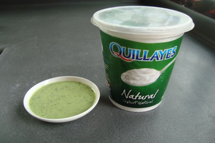 Aderezo verde de Yogurt Natural Quillayes